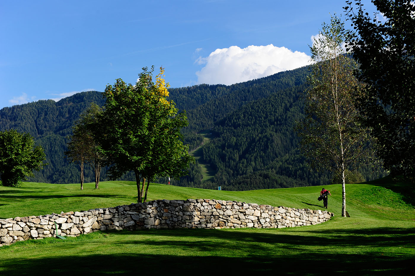 Golfplatz Richtung Kronplatz w